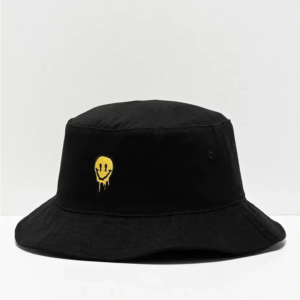 Stickie Bandits Drip Face Black Bucket Hat - Summer